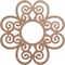 Ekena Millwork Cohen Wood Fretwork Pierced Ceiling Medallion, Wood (Paint Grade), 16"OD x 5 1/2"ID x 3/8"T CMWP16X16X0375COMF - alternate 1